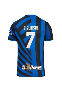 Inter Milan Piotr Zielinski #7 Fotballdrakt Hjemme Klær 2024-25 Korte ermer